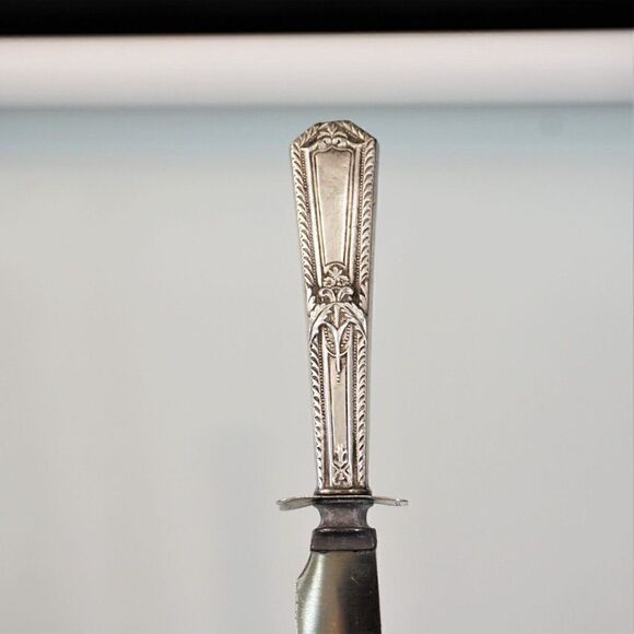 Vintage Carving Knife Sterling Silver Handle Stainless Blade - Picture 8 of 9